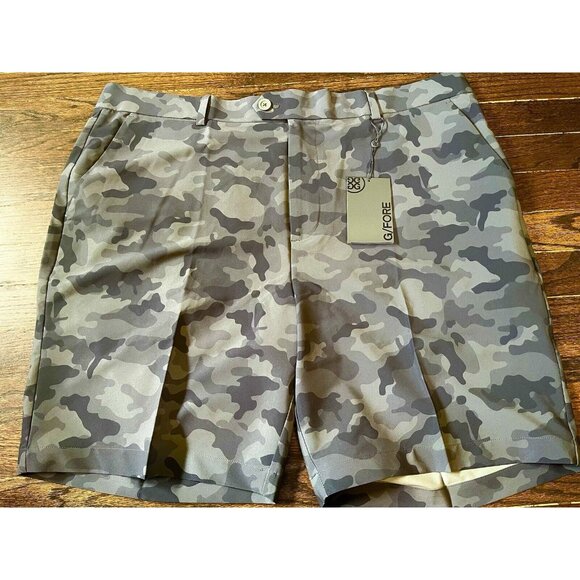 NWT G/Fore G4 NWT Mens Size 40 Maverick Hybrid Golf Shorts Gray Camo 9